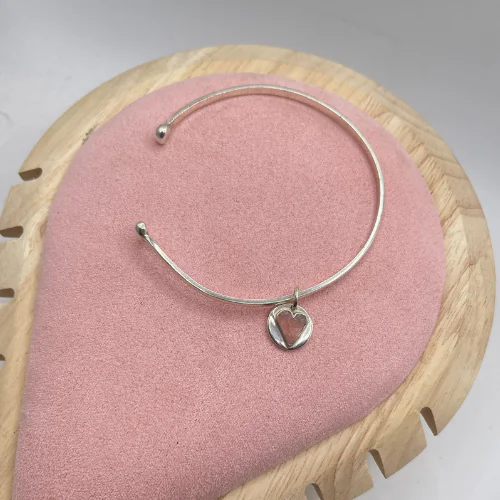 Bracelete Coração Rosa - Imagem 4