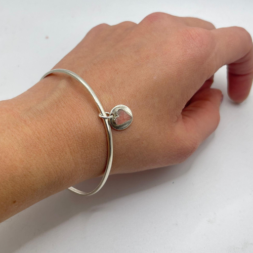 Bracelete Coração Rosa - Imagem 3