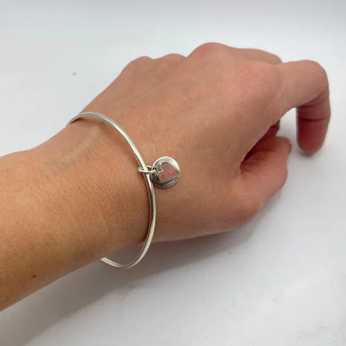 Bracelete Coração Rosa - Imagem 2