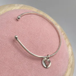 Bracelete Coração Rosa