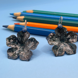 Brinco Aquarela Floral- ESGOTADO