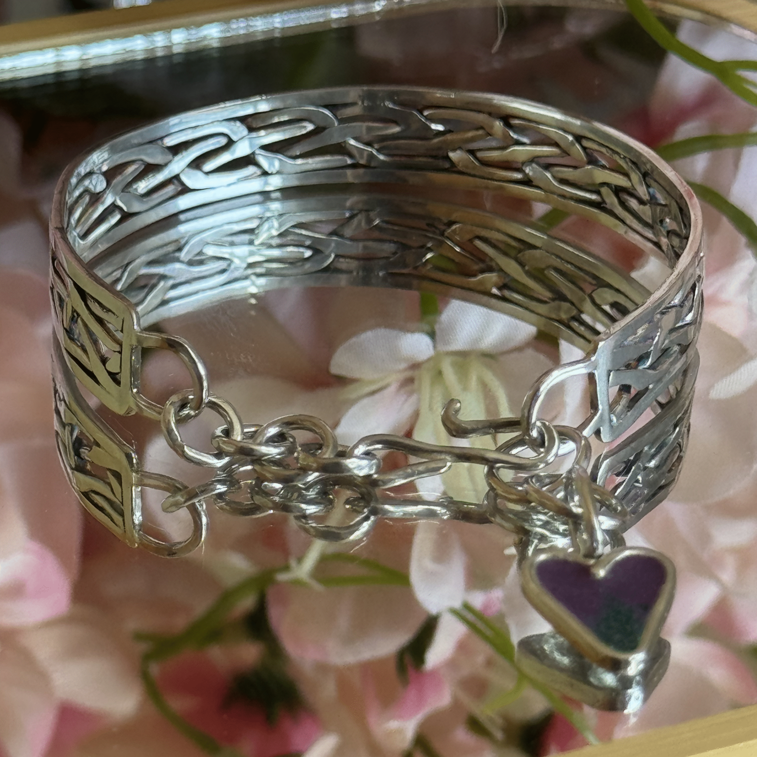 Bracelete Coração Trançado